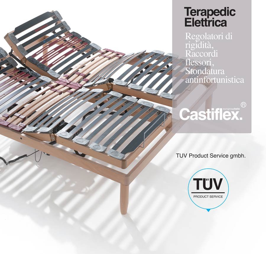 rete elettrica in legno terapedic castiflex